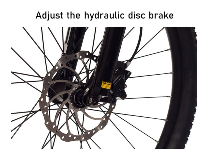 how to adjust the bicycle hydraulic disc brake