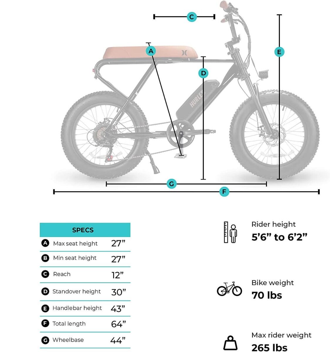 Fat tire bike weight sale