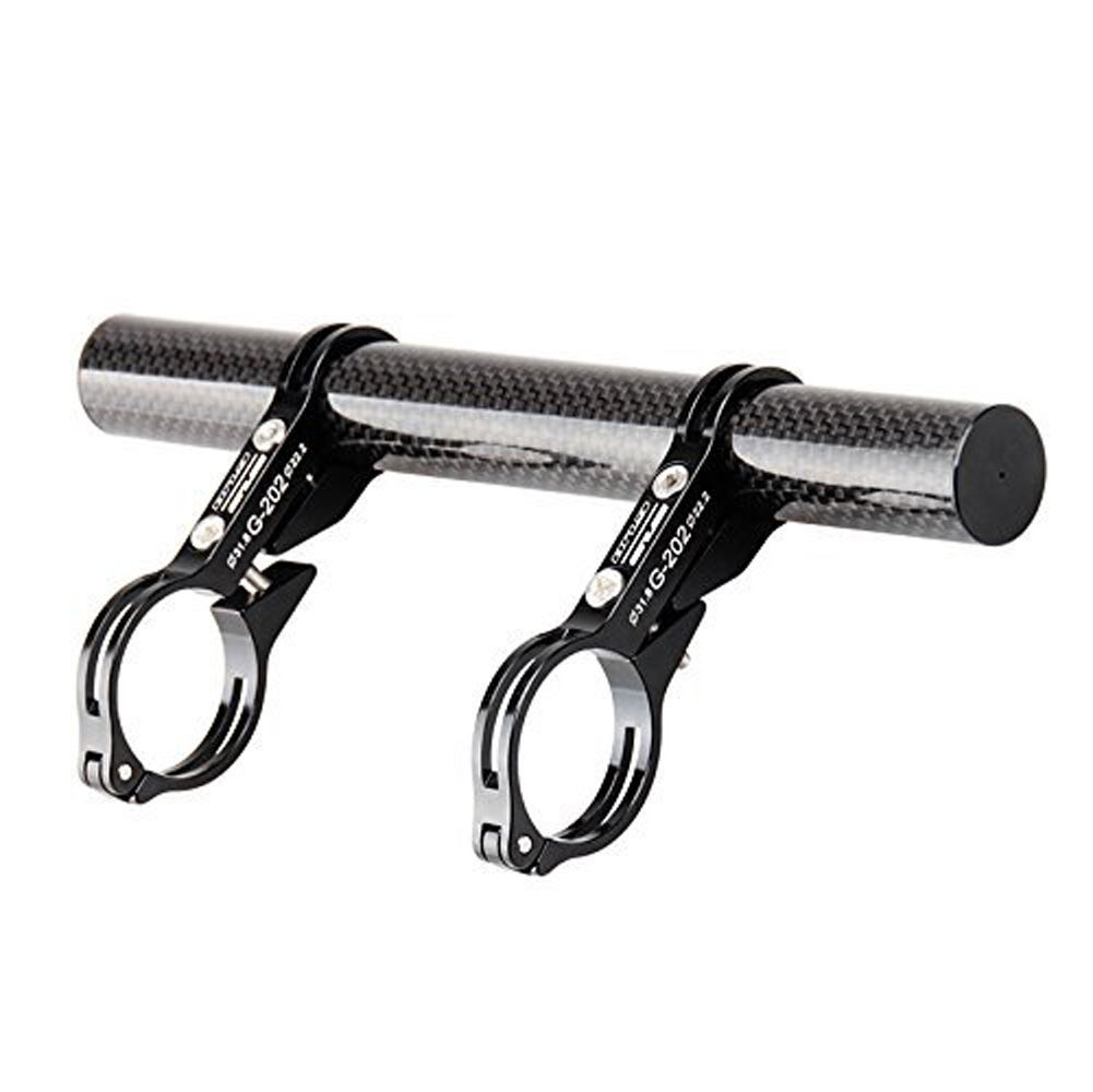 31.8MM Carbon Fiber Double Handlebar Extender Holder for Bike Mounts CNC Lightweight MTB Flashlight Computer Phone Holder