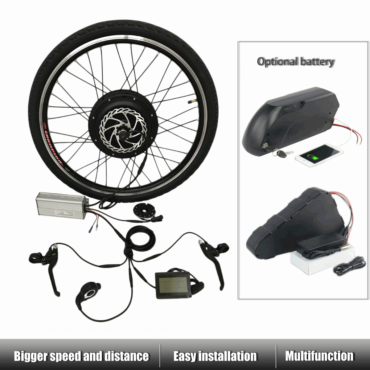 Waterproof 48V electric bike conversion kit 1000W DDKit