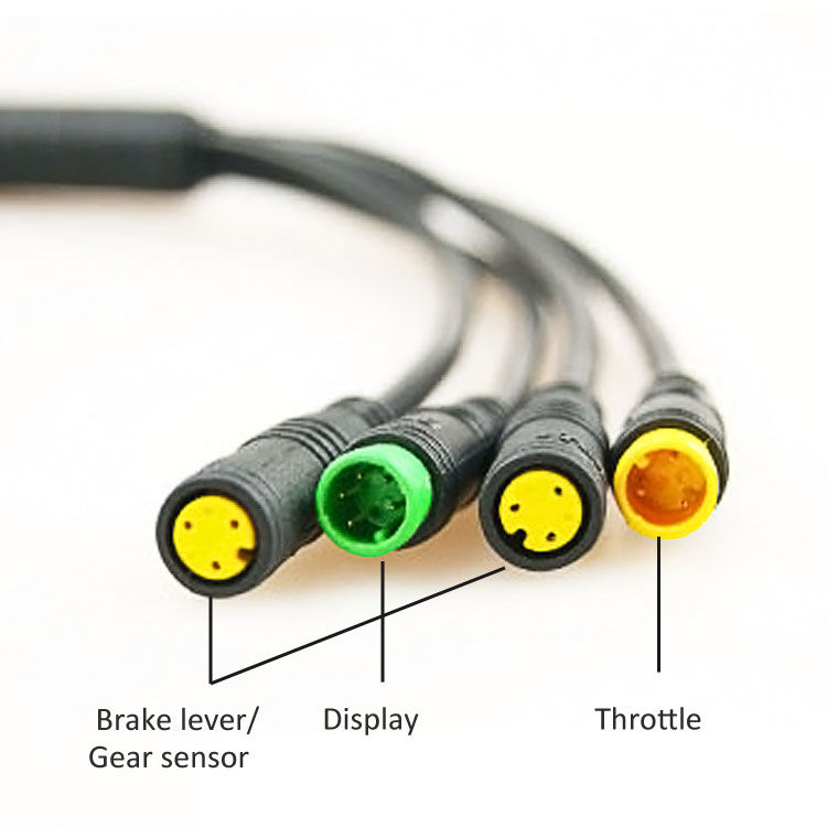 Cavo 1T4 Per Bicicletta Elettrica BAFANG BBS01B/BBS02B/HD - Kit Conversione Con Display, Freno E Connettori Impermeabili - Foto 6