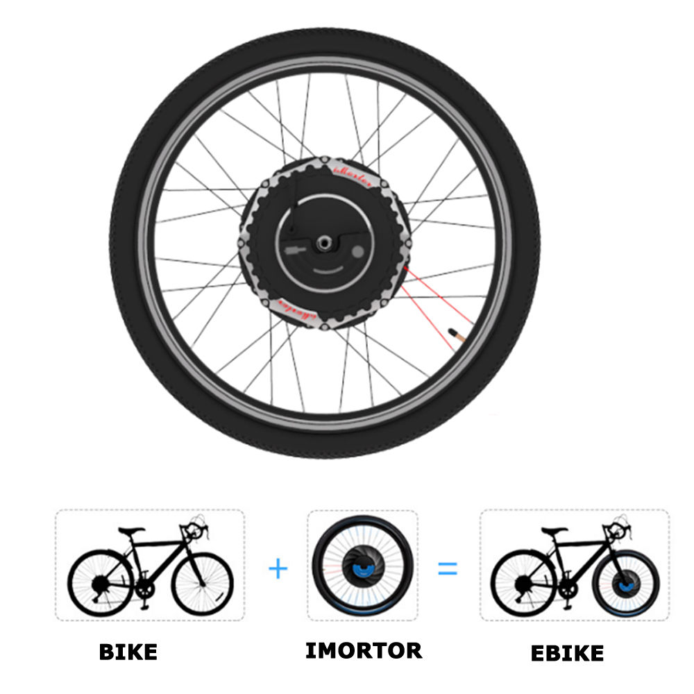 Yunzhilun iMortor 2.0 26inch All in One E bike Front Wheel Conversion Kit