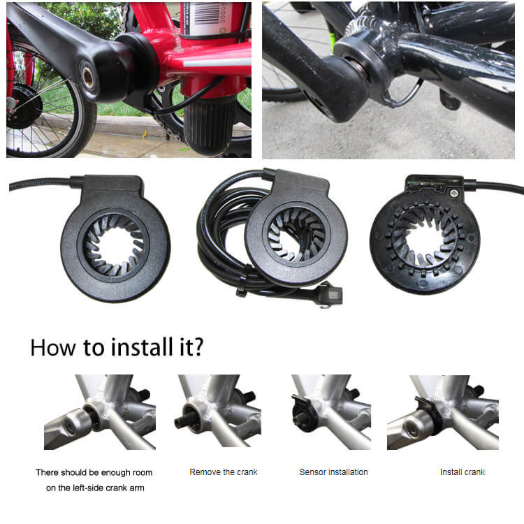 Easy fit pedal assist sensor for eBike pas kt v12 pedal assist sensor