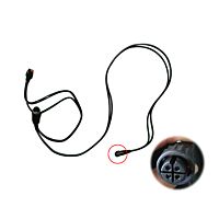 Folding electrhc wheelchair connecting cable from joystick to controller