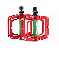 Aluminium Flat Platform Pedals Chrome Axle 9/16" MTB Road Bike Bearing Pedals