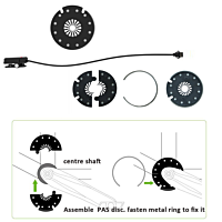 Easy-fit PAS KTD12L pedal assist sensor for eBike 