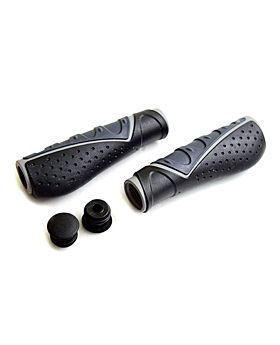 VELO VLG-709-AD3 Long 130mm Handlebar Grips Bar Ends