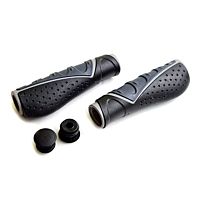 VELO VLG-709-AD3 Long 130mm Handlebar Grips Bar Ends