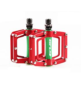Aluminium Flat Platform Pedals Chrome Axle 9/16" MTB Road Bike Bearing Pedals