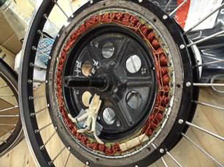 electric bicycle gearless motor