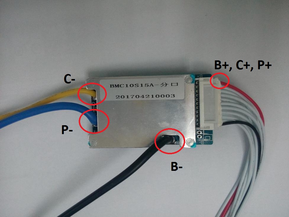 ebike lithium ion battery BMS