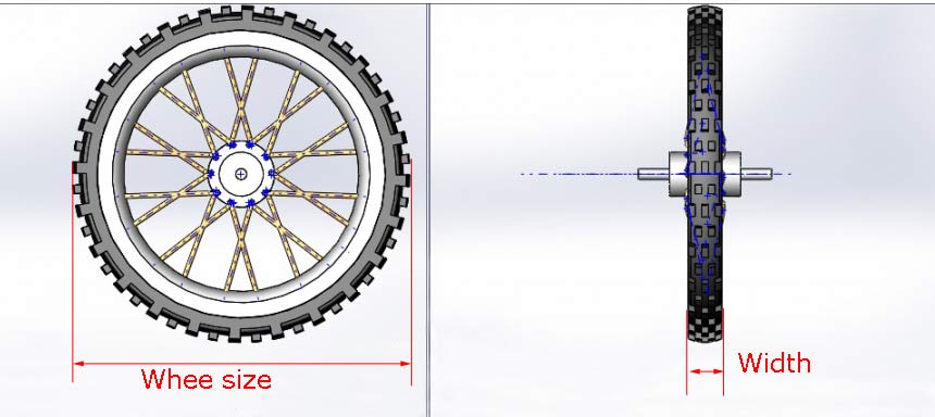 bike tire size