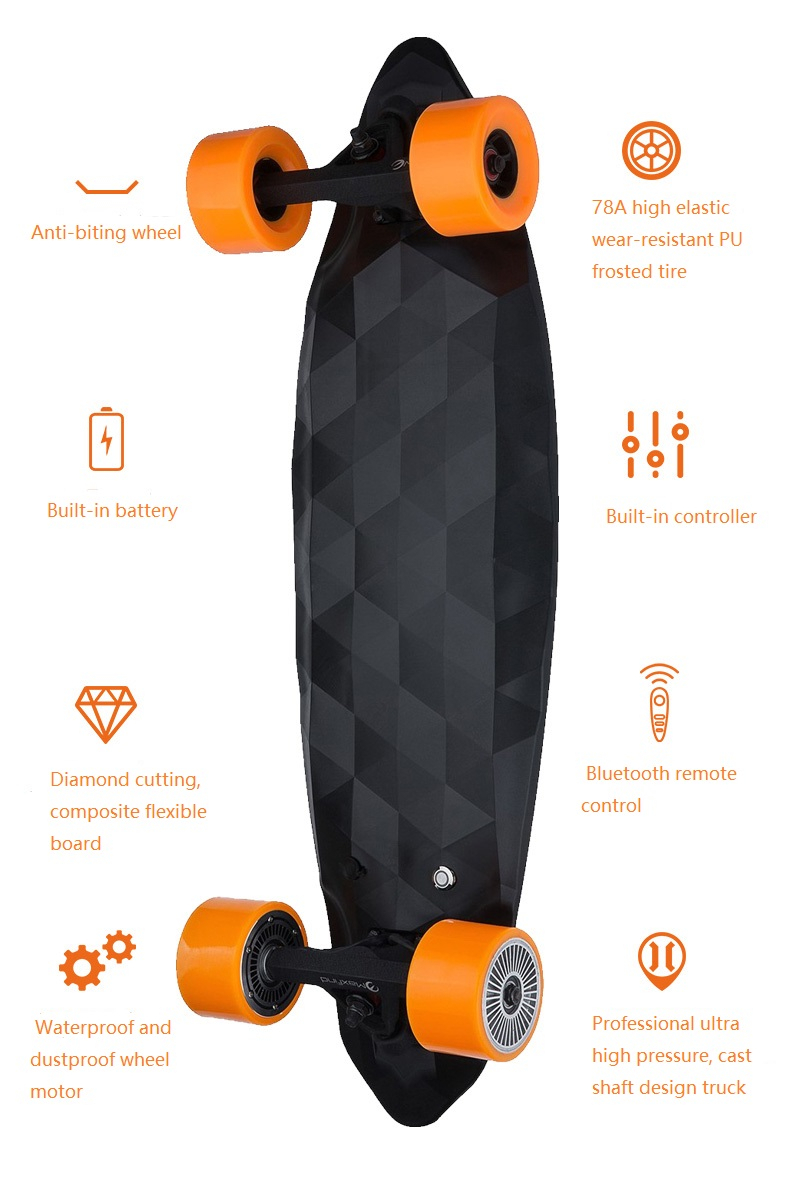 MAX-2 electric scooter 4 wheel electric longboard dual motor skateboard
