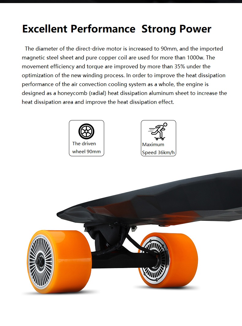 MAX-2 electric scooter 4 wheel electric longboard dual motor skateboard