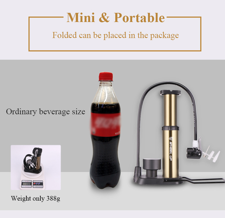 Mini Portable High Pressure Bicycle Pump 