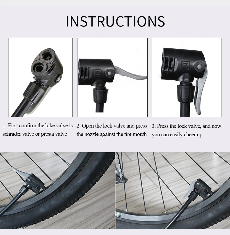 Mini Portable High Pressure Bicycle Pump 
