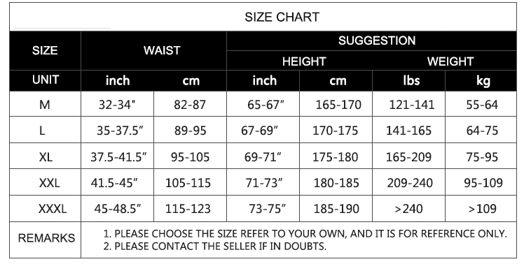 bib shorts size