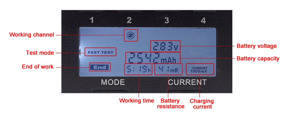 18650 lithium battery charger and tester