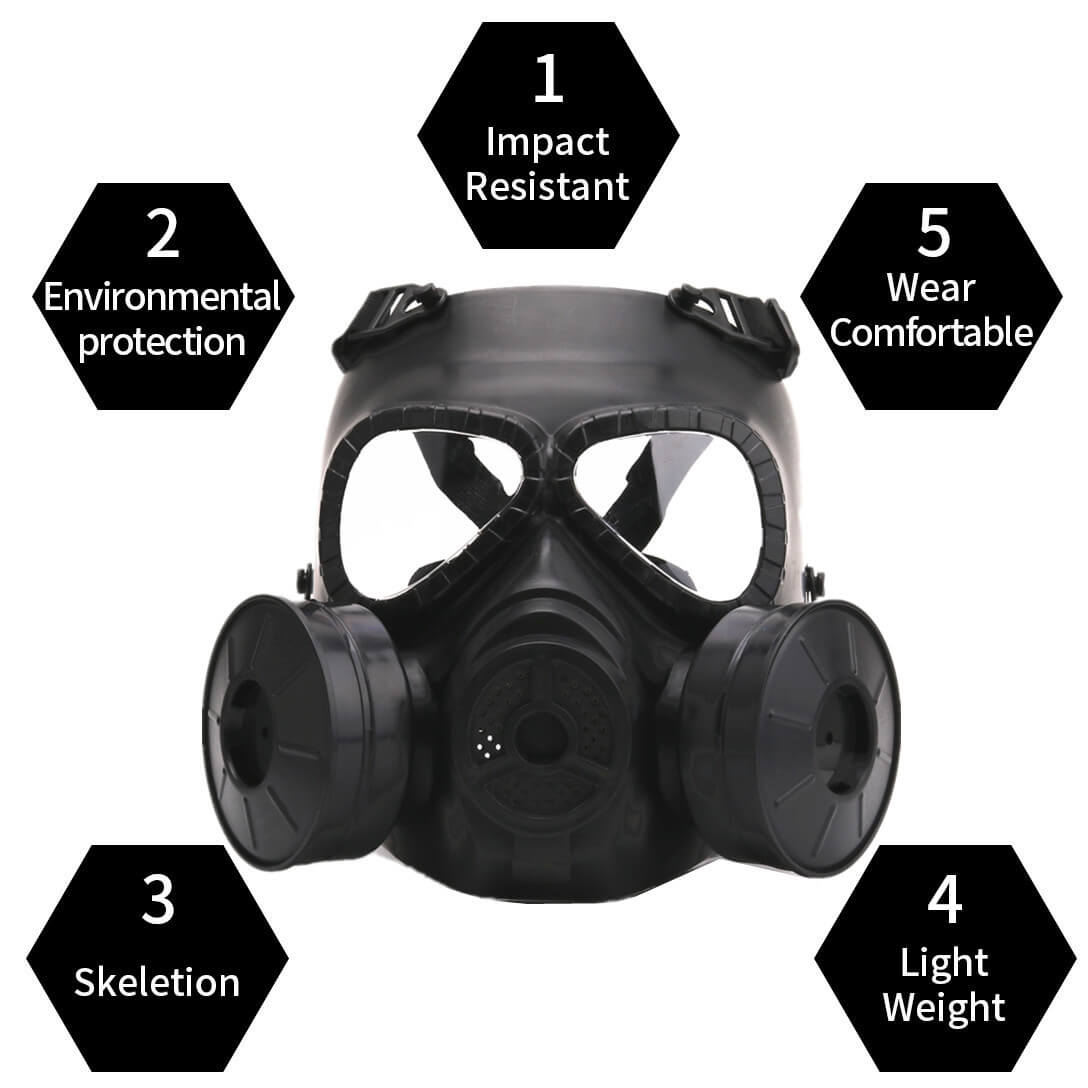 Gas Mask Breathing Mask Creative Stage Prop for CS  Cosplay Protection Halloween Evil