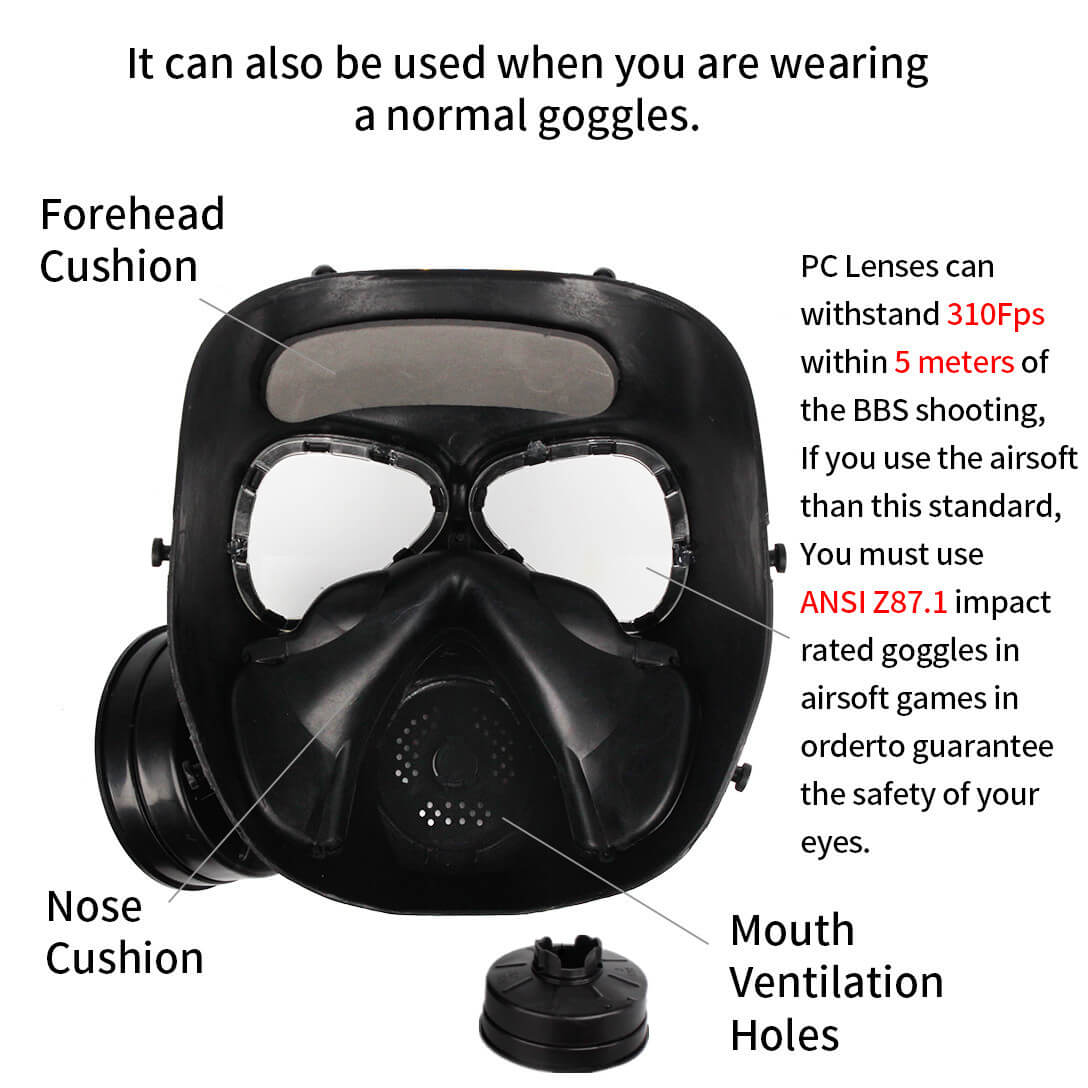 Gas Mask Breathing Mask Creative Stage Prop for CS  Cosplay Protection Halloween Evil