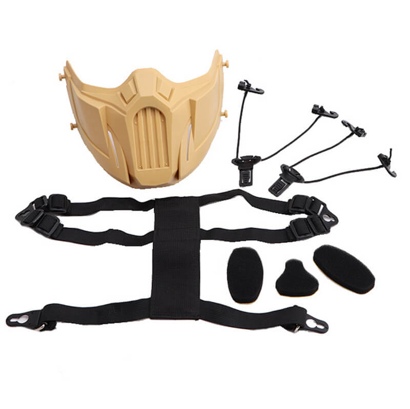 Half Face Protective Mask CS Army Fan Field Equipment Outdoor Protective Mask