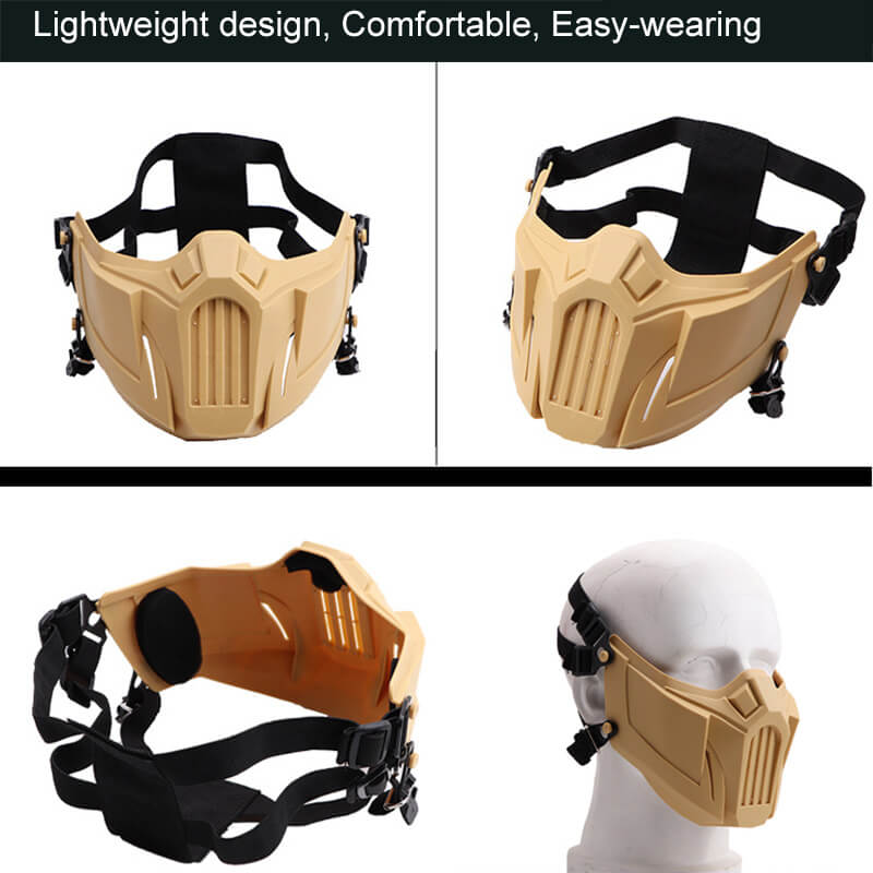 Half Face Protective Mask CS Army Fan Field Equipment Outdoor Protective Mask