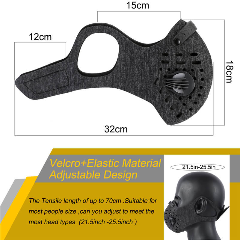 N95 KN95 Coronavirus Antiviral Face Mask With Filter Running Cycling Ourdoor Anti-Pollution Anti Dust Face Mask