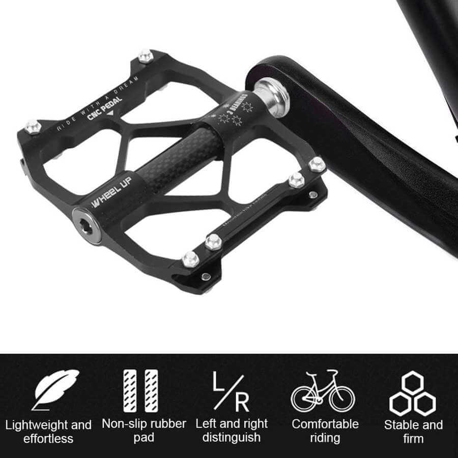 MTB Road Bike Pedals with Sealed Bearings Bicycle Pedals Wide Platform Flat Pedals  - Pedales de bicicleta de carretera MTB con rodamientos sellados Pedales de bicicleta Pedales planos 