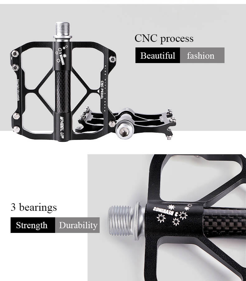 MTB Road Bike Pedals with Sealed Bearings Bicycle Pedals Wide Platform Flat Pedals  - Pedales de bicicleta de carretera MTB con rodamientos sellados Pedales de bicicleta Pedales planos 