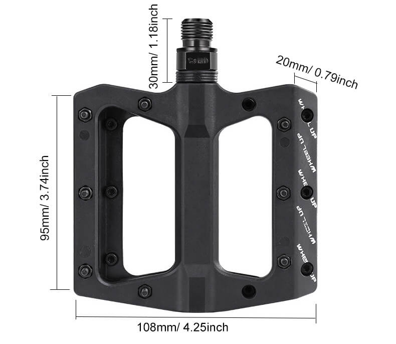 MTB Road Bike Pedals with Sealed Bearings Bicycle Pedals Wide Platform Flat Pedals  - Pedales de bicicleta de carretera MTB con rodamientos sellados Pedales de bicicleta Pedales planos 