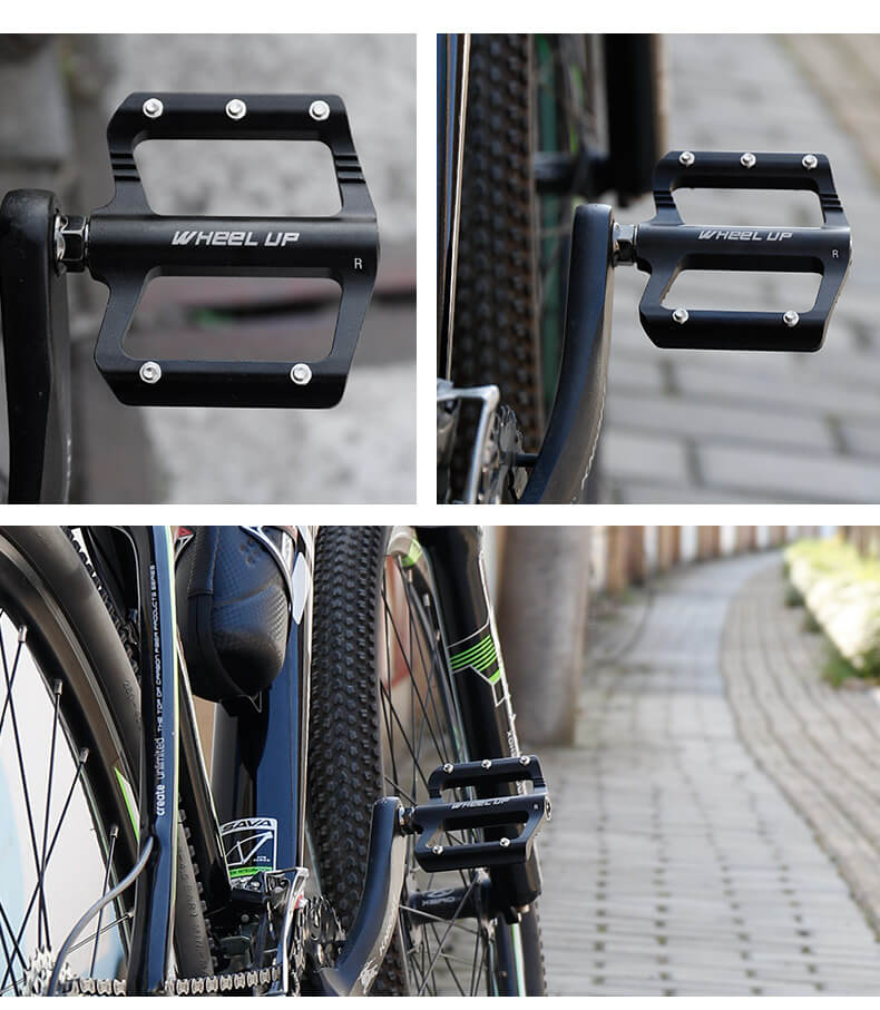 MTB Road Bike Pedals with Sealed Bearings Bicycle Pedals Wide Platform Flat Pedals  - Pedales de bicicleta de carretera MTB con rodamientos sellados Pedales de bicicleta Pedales planos 