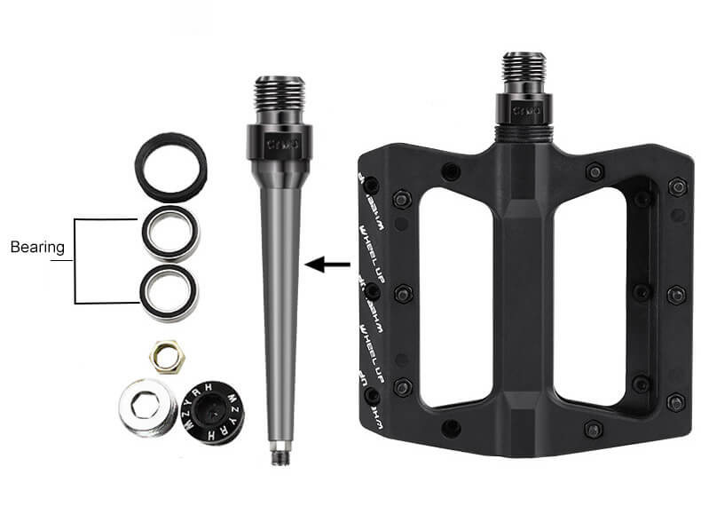 MTB Road Bike Pedals with Sealed Bearings Bicycle Pedals Wide Platform Flat Pedals  - Pedales de bicicleta de carretera MTB con rodamientos sellados Pedales de bicicleta Pedales planos 