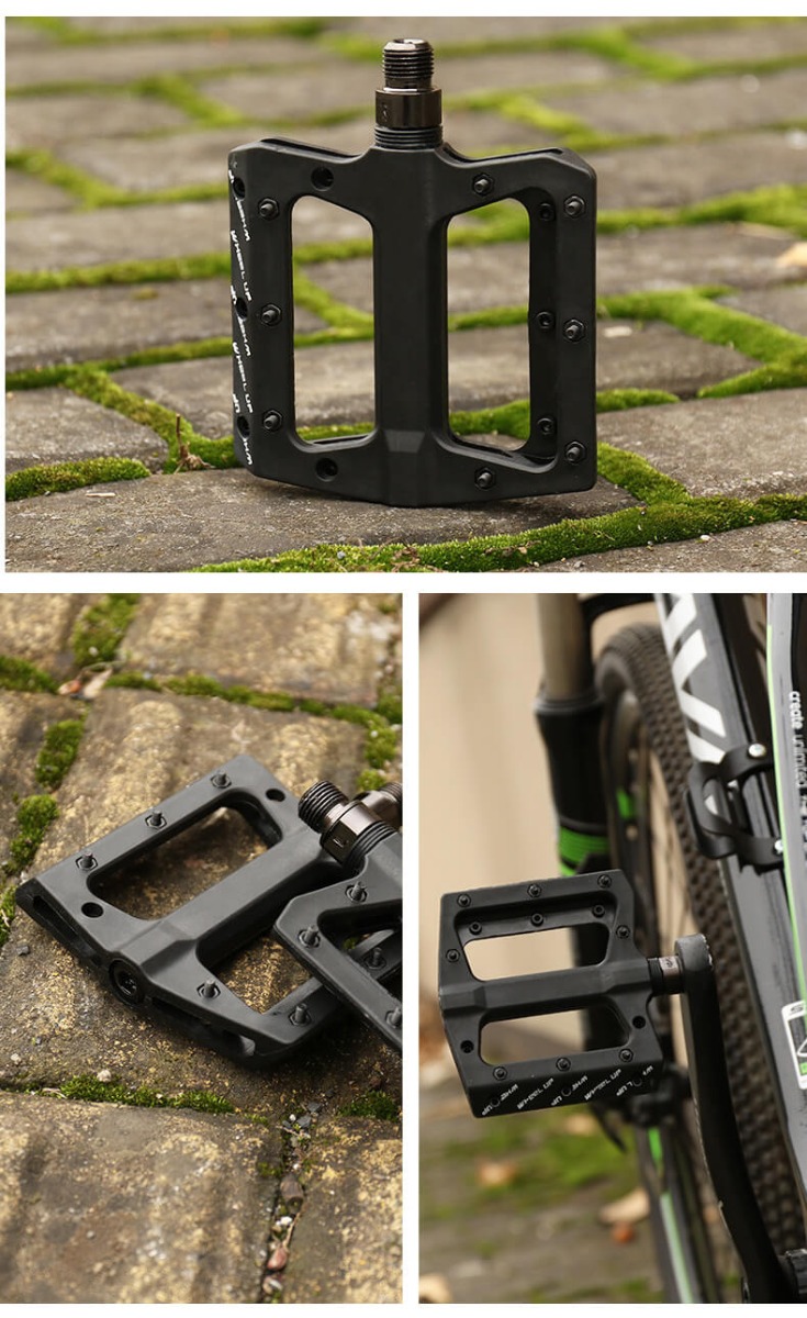 MTB Road Bike Pedals with Sealed Bearings Bicycle Pedals Wide Platform Flat Pedals  - Pedales de bicicleta de carretera MTB con rodamientos sellados Pedales de bicicleta Pedales planos 