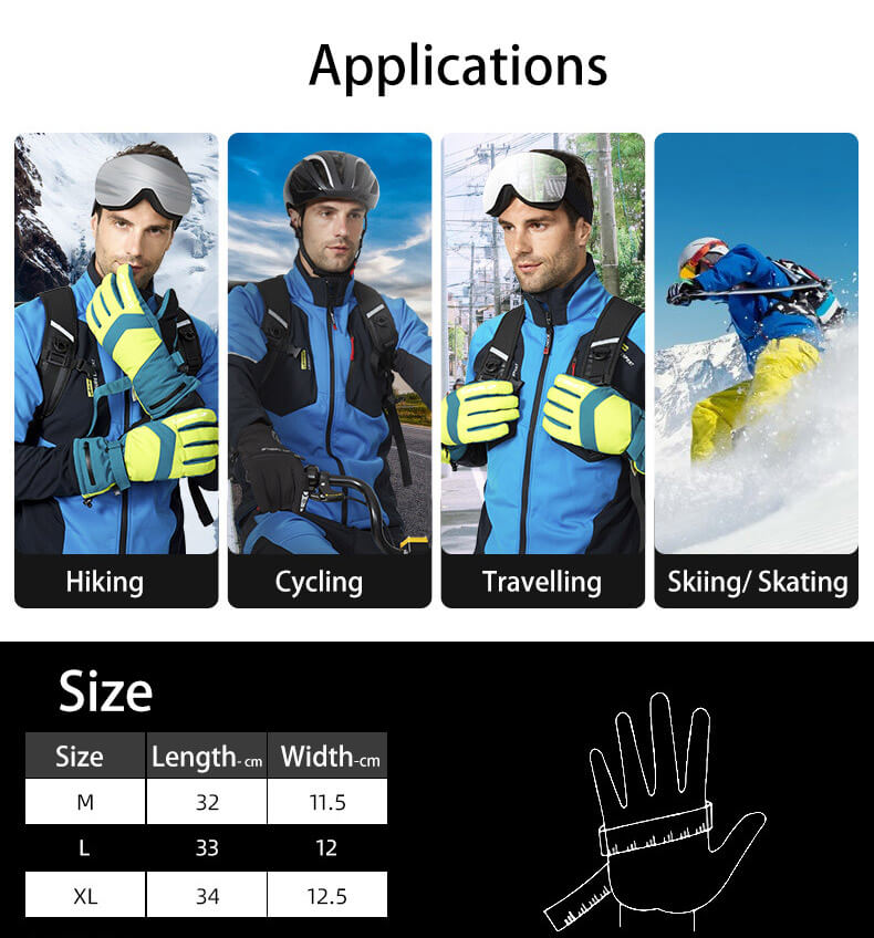 Motorcycle cycling winter gloves Windproof Waterproof winter gloves Warm ski gloves Snowboard gloves -Guantes de invierno para ciclismo de motocicleta Guantes de invierno impermeables a prueba de viento Guantes de esquí calientes Guantes de snowboard Motorcycle cycling winter gloves Windproof Waterproof winter gloves Warm ski gloves Snowboard gloves -Guantes de invierno para ciclismo de motocicleta Guantes de invierno impermeables a prueba de viento Guantes de esquí calientes Guantes de snowboard