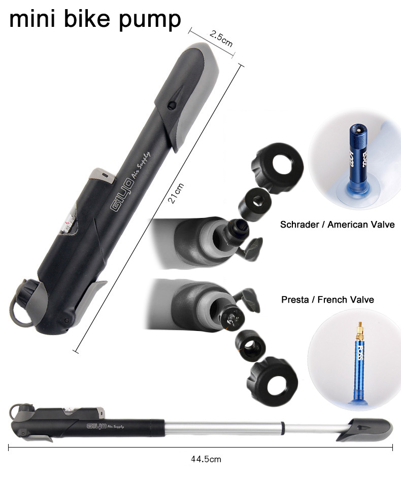 Portable bike multi tool kit-  mini bike pump tyre repairing tire patch kit
