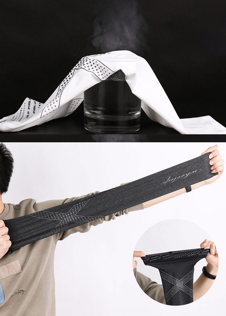 UPF 50+ Sunscreen Cooling Arm Sleeves Outdoor Sleeves For Cycling Running Hiking Fishing