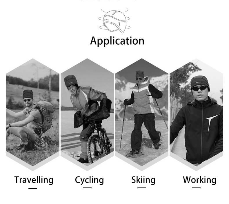  Winter Cycling Cap Windproof Thermal Ski Cap Running Skiing Motorcycle Cycling Winter Hat - Gorra de ciclismo de invierno Gorra de esquí térmica a prueba de viento Correr Esquí Motocicleta Ciclismo Sombrero de invierno