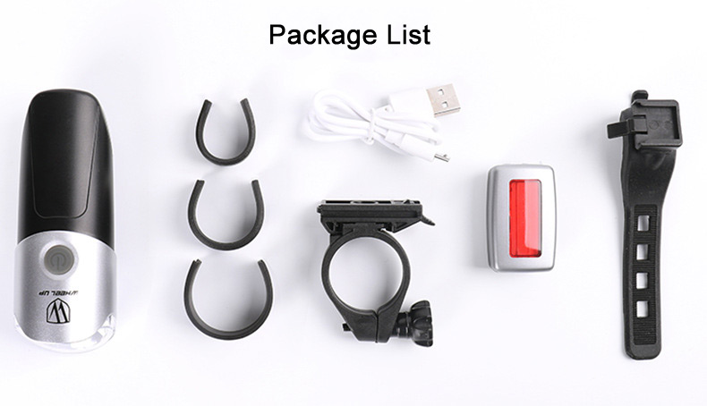 rechargeable light bicycle front light and and tail lights