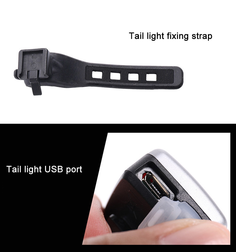 rechargeable light bicycle front light and and tail lights