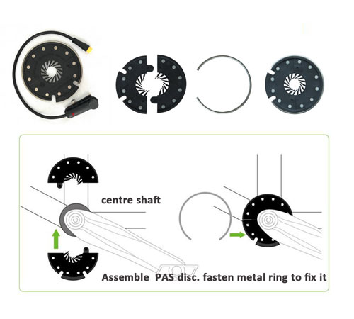 electric bicycle conversion kit - discrete PAS