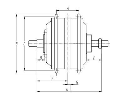 fat bike rear motor size