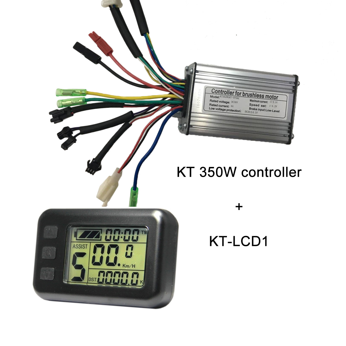 KT 350W controllers with KT-LCD1 electric bike display