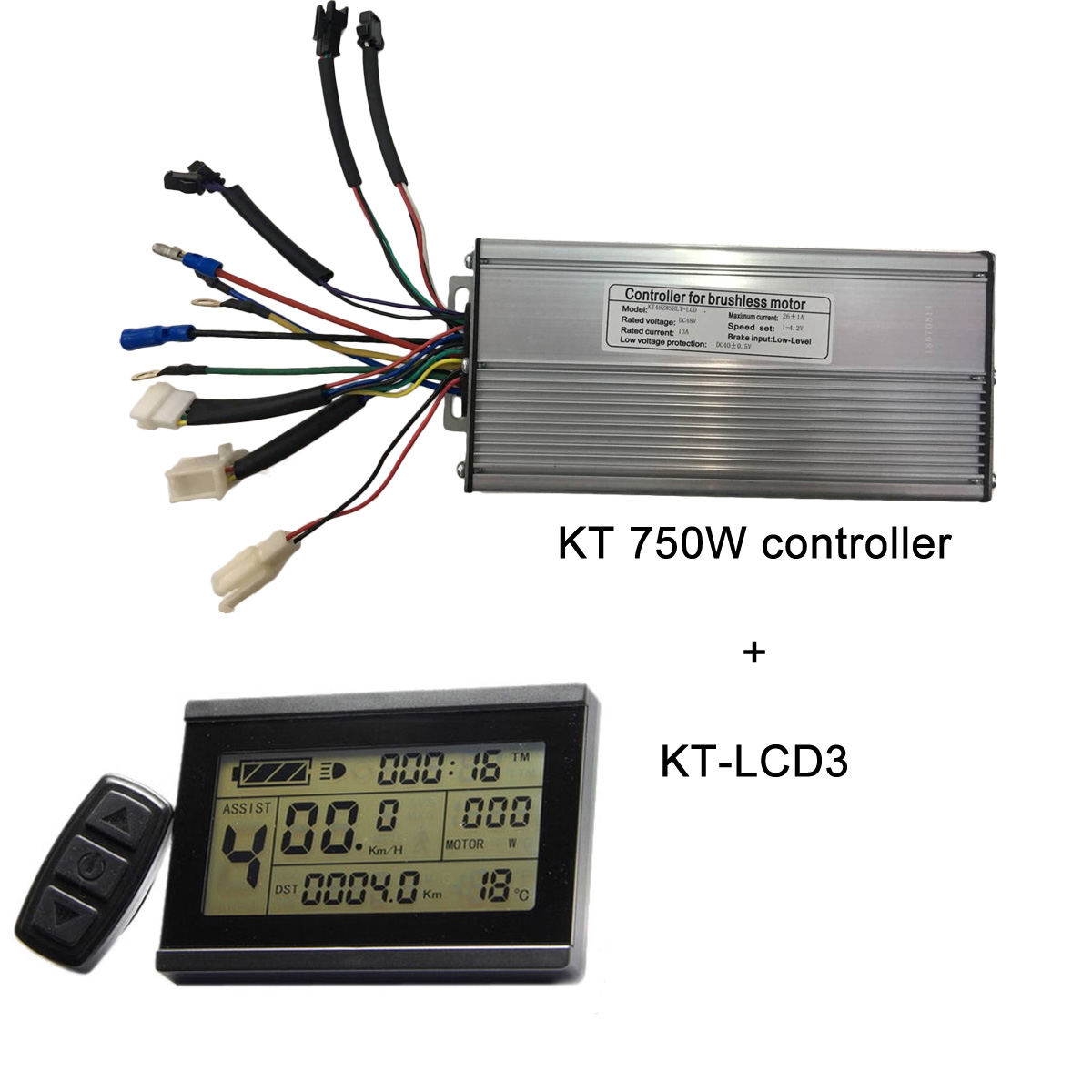 KT controllers wit KT-LCD3 electric bike display