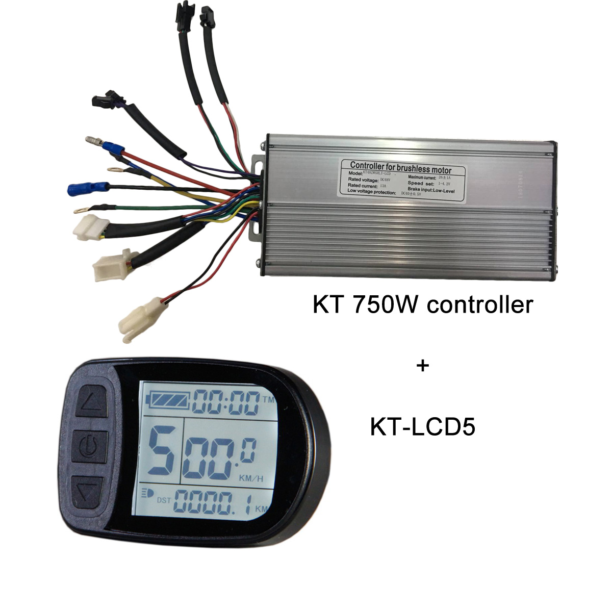 KT controllers wit KT-LCD5 electric bike display