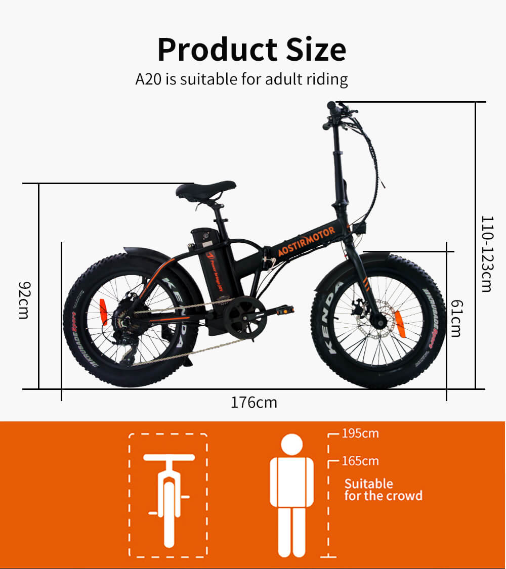  20 inch fat tire foladable electric bike 36V 500W folding best ebike