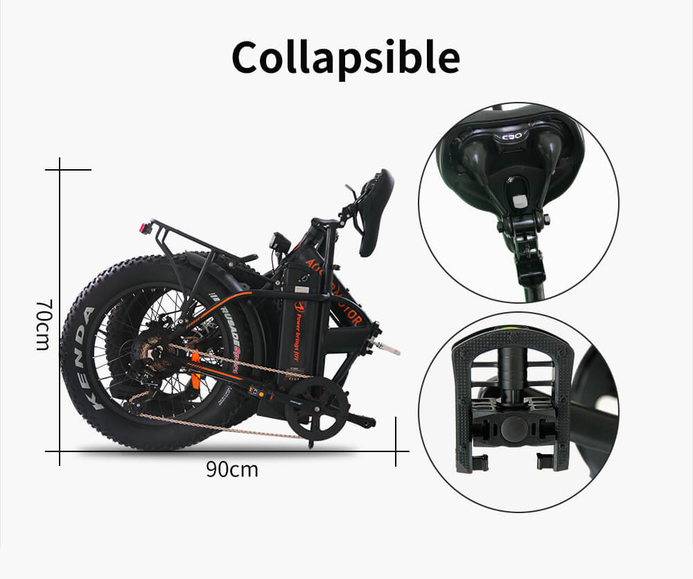 20 inch fat tire foladable electric bike 36V 500W folding best ebike