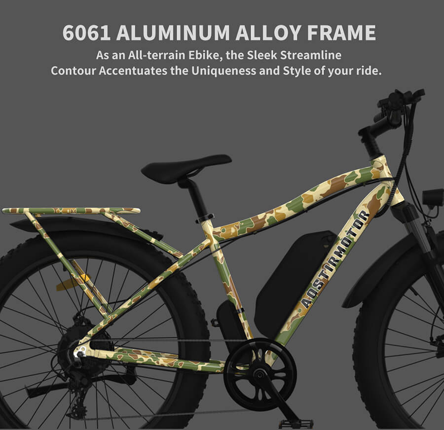 48V 750W fast electric bike 26inch fat tire electric bicycle