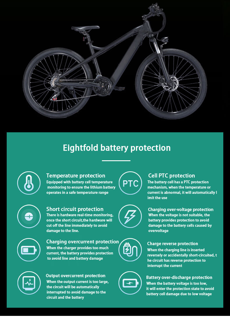 26inch electric mountain bike 36V 350W ebike