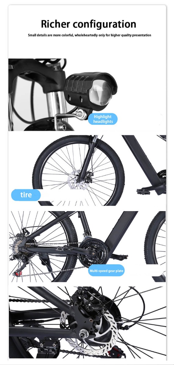 26inch electric mountain bike 36V 350W ebike