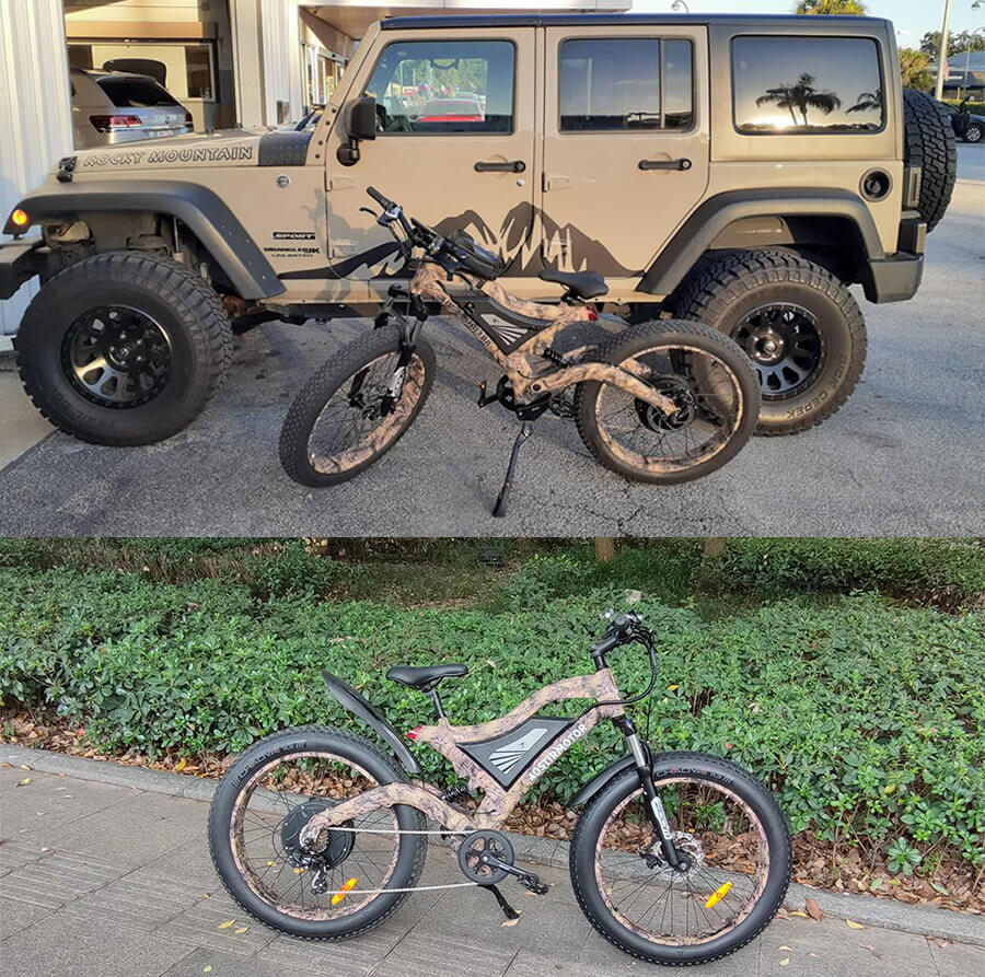 48V-1500W-fat-tire-electric-bike full suspension mountain electric bike
